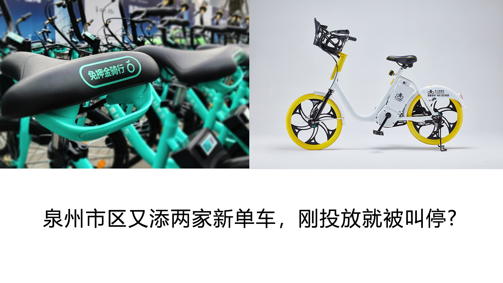 泉州市區(qū)又添兩家新單車，剛投放就被叫停